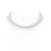 Angara 7-8mm 7-8mm, 18" Single Strand Japanese Akoya Pearl Necklace In White Gold/ivory