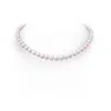 Angara 8-9mm 8-9mm, 18" Freshwater Pearl Single Strand Necklace In Yellow Gold/white