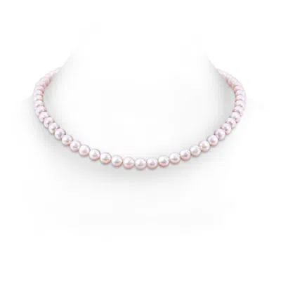 Angara 8-9mm 8-9mm, 20" Japanese Akoya Pearl Single Strand Necklace In White
