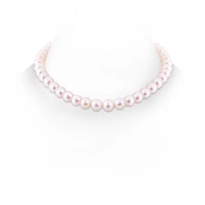 Angara 9-10mm 18" Single Strand Freshwater Pearl Necklace In White