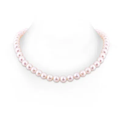Angara 9-10mm 22" Single Strand Freshwater Pearl Matinee Necklace In White