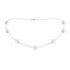 Angara 9-9.5mm 16" South Sea Pearl Station Necklace In White Gold/white