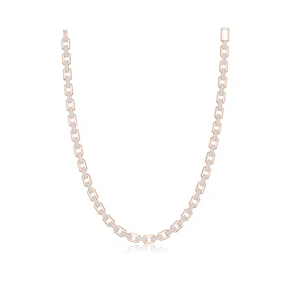 Angara 97.6 Ctw Princess-cut Lab-grown Diamond Men's Elongated Octagonal Link Necklace In Gold
