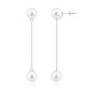 Angara 9mm Freshwater Cultured Pearl Long Chain Drop Earrings