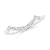 Angara Aeon Vintage Style Diamond Contour Wedding Ring In White Gold/g