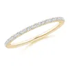 Angara Aeon Vintage Style Pave-set Diamond Half Eternity Wedding Ring In Yellow Gold/g