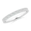 Angara Aeon Vintage Style Pave-set Diamond Wedding Ring With Milgrain In White Gold/g