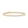 Angara Alternating Diamond Block Link Unisex Bracelet In Yellow Gold/h