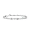 Angara Alternating Oval And Round Diamond Tennis Bracelet In White Gold/h