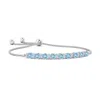Angara Aquamarine Bolo Bracelet With Diamond Accents In White Gold/light Swiss Blue