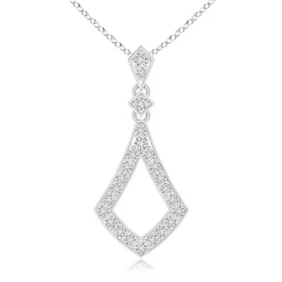 Angara Art-deco Inspired Pave-set Diamond Dangle Pendant