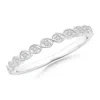 Angara Asymmetrical Infinity-motif Diamond Half Eternity Band