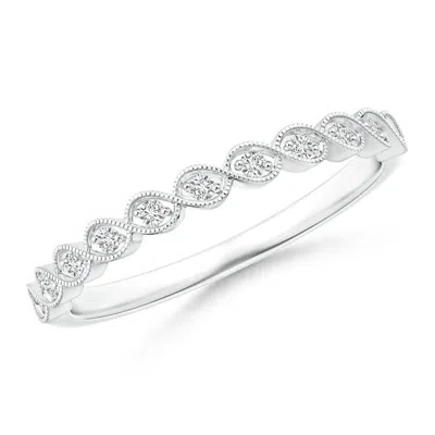 Angara Asymmetrical Infinity-motif Diamond Half Eternity Band