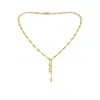Angara Aurora Multi-shape Lab-grown Fancy Intense Yellow And White Diamond Asymmetrical Necklace In Yellow Gold/fancy Intense