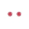 Angara Basket-set Solitaire Fancy Intense Pink Diamond Stud Earrings