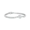 Angara Bezel-set Cushion Lab-grown Diamond Tennis Bracelet