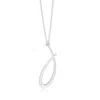 Angara Bezel Set Diamond Lowercase "j" Initial Pendant In White Gold/colorless