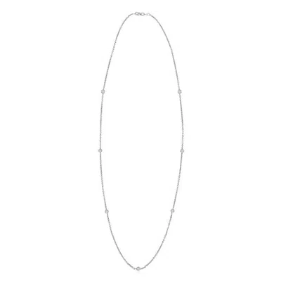 Angara Bezel-set Diamond Seven Stone Necklace In Neutral