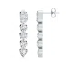 Angara Bezel-set Multi-shape Lab-grown Diamond Dangle Earrings