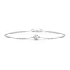 Angara Bezel-set Round Diamond Chain Bracelet In White Gold/g