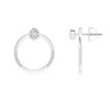 Angara Bezel-set Round Diamond Front-back Stud Earrings In White Gold/h
