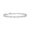 Angara Bezel-set Round Diamond Tennis Bracelet In White Gold/h