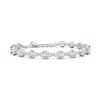 Angara Bezel-set Round Lab-grown Diamond Tennis Bracelet In White Gold/f-g