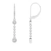 Angara Bezel-set Two Stone Diamond Leverback Drop Earrings In White Gold/h