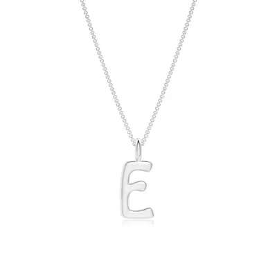 Angara Capital "e" Initial Pendant In Metallic