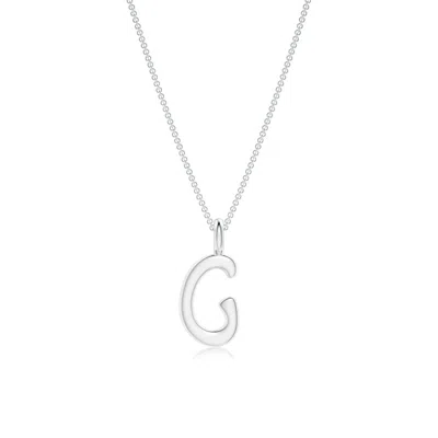 Angara Capital "g" Initial Pendant In Metallic