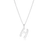 Angara Capital "h" Initial Pendant In Platinum