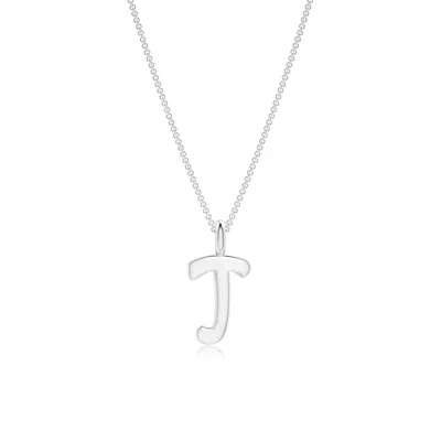 Angara Capital "j" Initial Pendant In Metallic