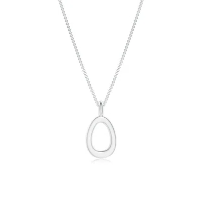 Angara Capital "o" Initial Pendant In Metallic