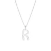 Angara Capital "r" Initial Pendant In Platinum
