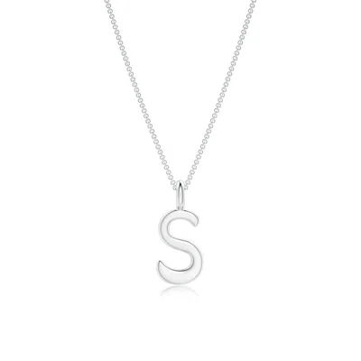 Angara Capital "s" Initial Pendant In Metallic