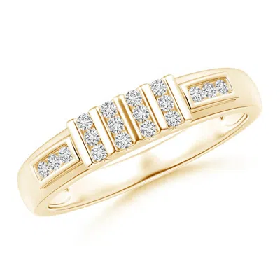 Angara Channel-set Multiple Bar Diamond Women's Wedding Ring In Gold