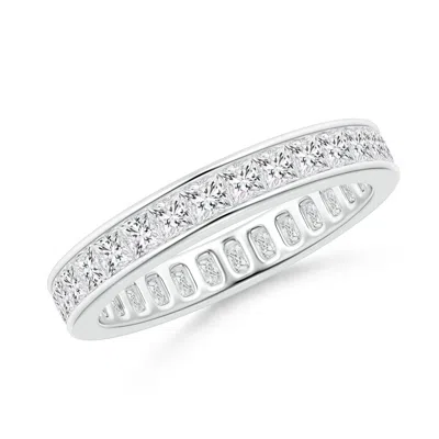 Angara Channel Set Princess-cut Diamond Eternity Ring In Metallic
