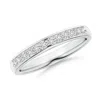 Angara Channel-set Round Diamond Half Eternity Wedding Ring In Platinum/h