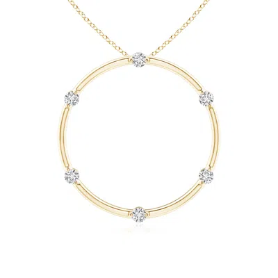 Angara Circle Of Life Diamond Pendant In Gold