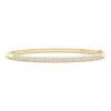 Angara Classic Channel-set Round Diamond Bangle In Yellow Gold/h