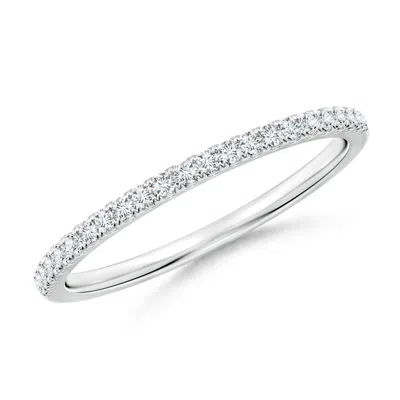 Angara Classic Diamond Half Eternity Wedding Ring In White