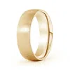 Angara Classic Matte Finish Low Dome Wedding Band For Men In Yellow Gold