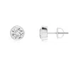 Angara Classic Round Diamond Solitaire Stud Earrings In White Gold/h