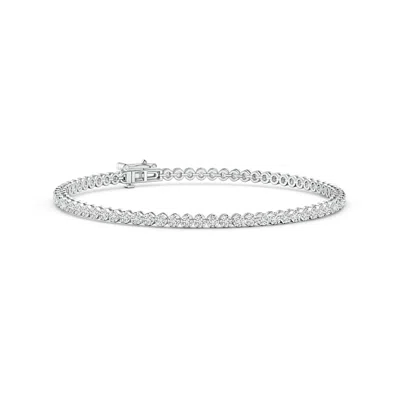 Angara Classic Round Diamond Tennis Bracelet In Metallic