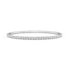 Angara Classic Round Lab-grown Diamond Flex Bangle In White Gold/f-g