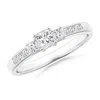 Angara Classic Three Stone Princess-cut Diamond Promise Ring In Platinum/h