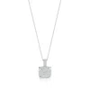 Angara Claw Prong Lab-grown Diamond Cluster Cushion Pendant