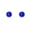 Angara Claw-set Round Tanzanite Solitaire Stud Earrings