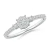 Angara Cluster Round Diamond Halo Engagement Ring In White Gold/h