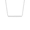 Angara Contemporary Diamond Bar Necklace In White Gold/g